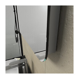 Miroir Salle De Bain Led À Bandeau Auto-éclairant - Dim: 50x70x5cm - Cloud