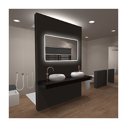 Miroir Salle De Bain Led Rectangulaire Auto-éclairant 120x70cm - Ulysse Led 120