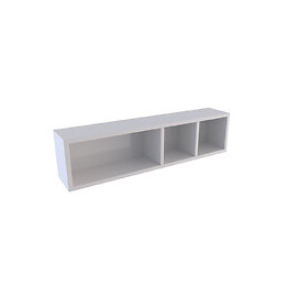 Etagère Murale 80x20x20cm Blanche De Rangement 3 Emplacements - Personalyz Triplo