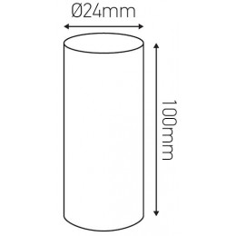 Fourreau D.24 Marron Patine H.100mm Avec Gouttes