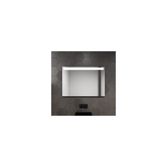 Miroir Salle De Bain Led Auto-éclairant High Line 80x60cm