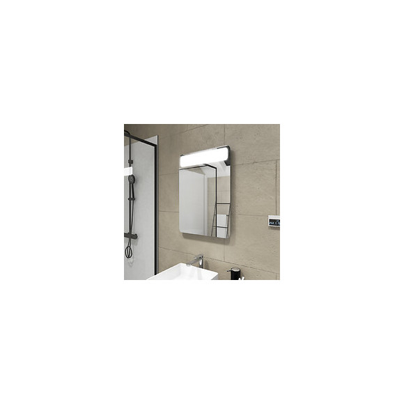 Miroir Salle De Bain Led À Bandeau Auto-éclairant - Dim: 50x70x5cm - Cloud