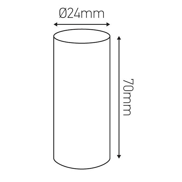 Fourreau D.24 Ivoire Patine H.70mm Avec Gouttes
