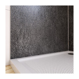 Panneau Mural De Douche Finition Pierre En Composite Pierre Et Resine - 90 X 210 Cm