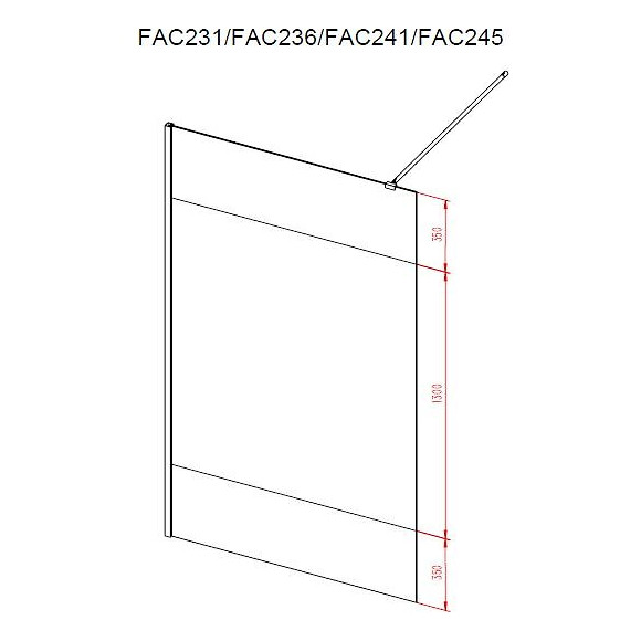 Paroi De Douche A L'italienne - 140x200 Cm Verre Transparent 8mm - Bande Depolie