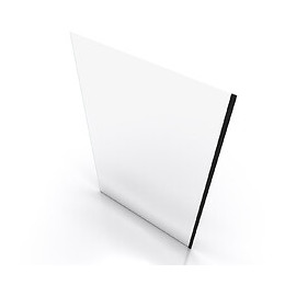 Paroi De Douche A L'italienne Transparent 120x200cm - Verre Transparent 8mm - Profile Noir Mat