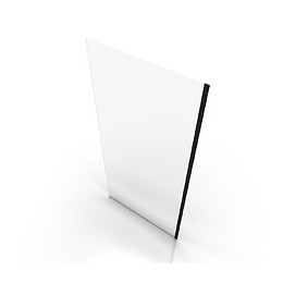 Paroi De Douche A L'italienne Transparent 90x200cm - Profile Noir Mat - Verre Transparent 8mm
