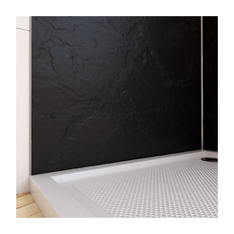 Panneau Mural De Douche Ardoise En Composite Ardoise Et Résine - 90 X 210 Cm - Stone'it Ardoise 90