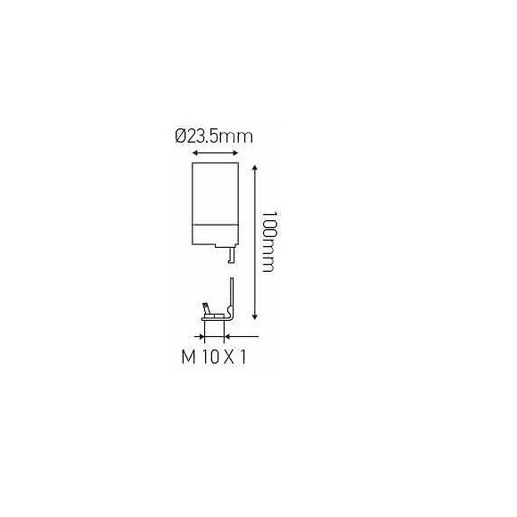 Support Bougie Isolant Thermodurcissable - Femelle Becs - H100mm
