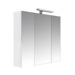 Armoire Miroir De Toilette Éclairante 80 Cm Juno 3 Portes