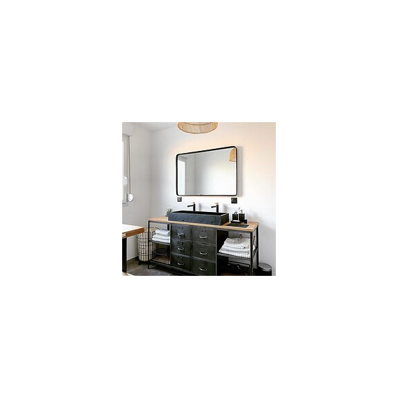 Envol Mitigeur Lavabo Haut Noir Et Or Rose