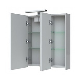 Armoire Miroir De Toilette Éclairante 80 Cm Juno 3 Portes
