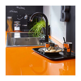 Arko Mitigeur Évier Noir Chrome