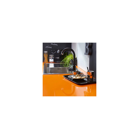 Arko Mitigeur Évier Noir Chrome