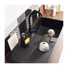 Arko Mitigeur Évier Noir Chrome