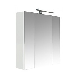 Armoire De Toilette Éclairante Tryptique 70 Cm Juno Blanche