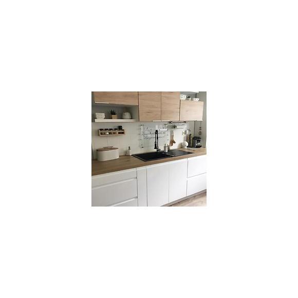 Lisse Évier Réversible 1 Grande Cuve 1 Égouttoir En Résine Noir