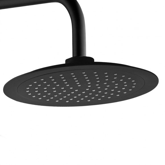 Essegoia Colonne De Douche Thermostatique Noire Mate