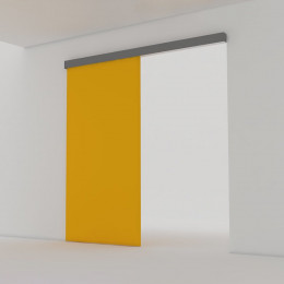 Emuca Système Railway De Porte Coulissante Suspendue En Bois Avec Fermeture Amortié., 80, Anodisé Mat, Aluminium
