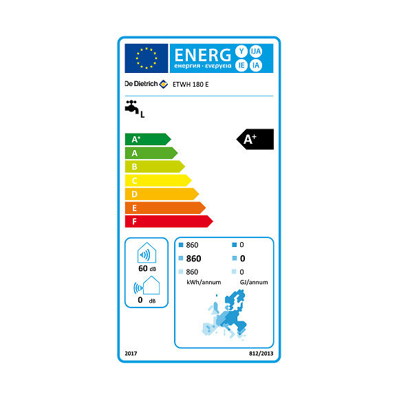 Chauffe Eau Thermodynamique Kaliko Essentiel Etwh E De Dietrich 180 L Air Ambiant