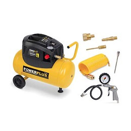 Compresseur D'air Powerplus 24l 1100w + Accessoires