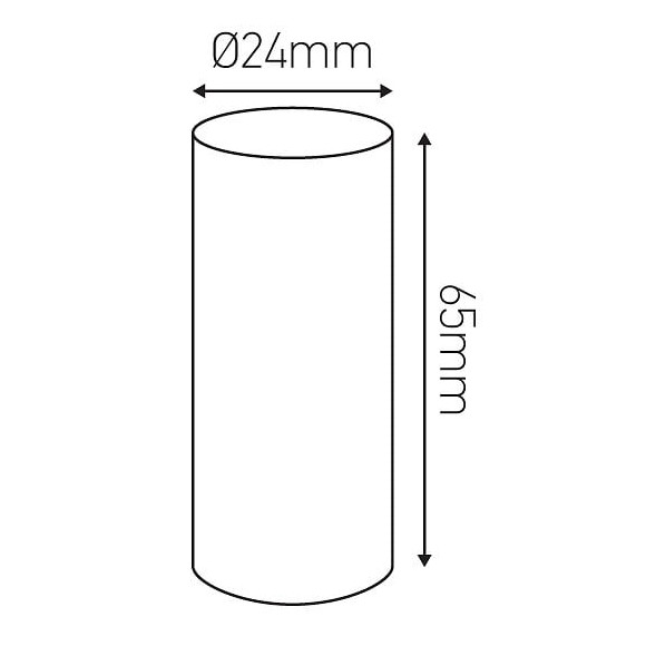 Fourreau D.24 Marron Patiné H.65mm Avec Gouttes