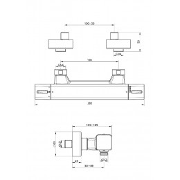 Voluto Mitigeur Douche Thermostatique Chromé