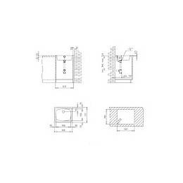 E-60 Évier 1 Cuve Inox Poli