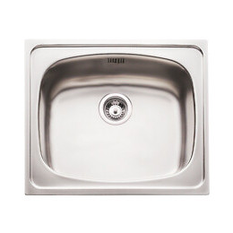 E-60 Évier 1 Cuve Inox Poli