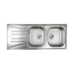 Basico 2 Cuves 1 Égouttoir Évier Inox Toile