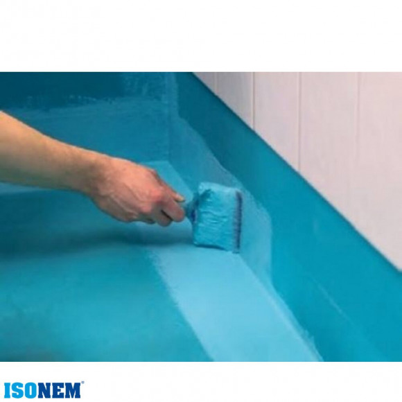 Résine D'étanchéité Sous Carrelage - Avant Carrelage - Douche, Baignoire, Balcon - Alfas - Isonem Df 9 - Gris - 18 Kg