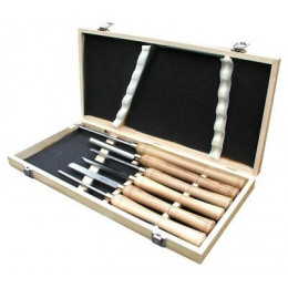 6 Outils De Tourneur Manche Bois Pro