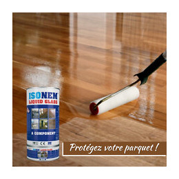 Résine Sol Intérieur/extérieur - Vernis Étanche Aux Liquides - Brillant Et Transparent - Alfas - Isonem Liquid Glass - 4 Kg
