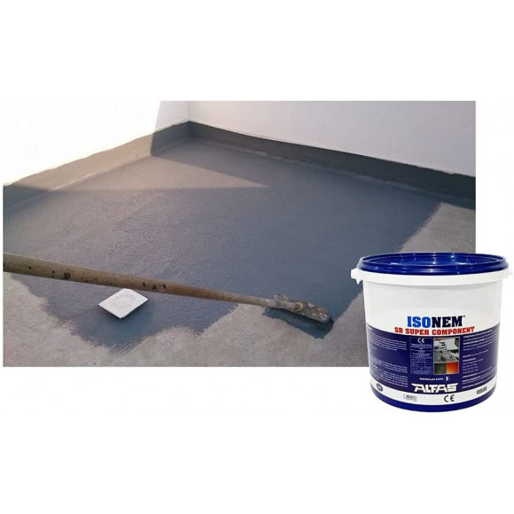 Résine - Etanchéité Liquide Toit Plat, Casquette Béton, Terrasse, Balcon - Circulable - Sans Solvant - Isonem Sb Component 