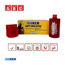 Extincteur Jetable - Appartement, Maison, Voiture - Isonem Anti Molotov - Alfas - 0,850 G