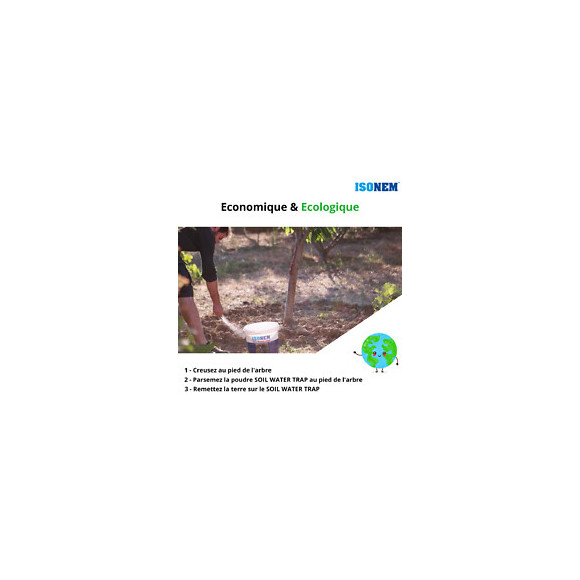 Absorbeur D'eau - Isonem - Récupérateur D'eau - Diffuseur D'eau - Soil Water Trap - 1 Kg