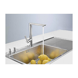 Savon Évier 1 Grande Cuve 1 Égouttoir Droit Inox