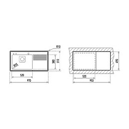 Savon Évier 1 Grande Cuve 1 Égouttoir Droit Inox