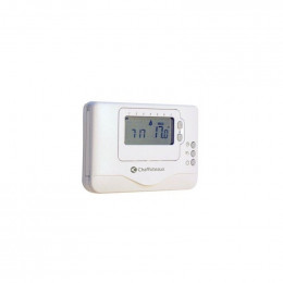 Thermostat D’ambiance Filaire Contact Sec Programamble Easy Control Chaffoteaux Compatible Toutes Chaudières