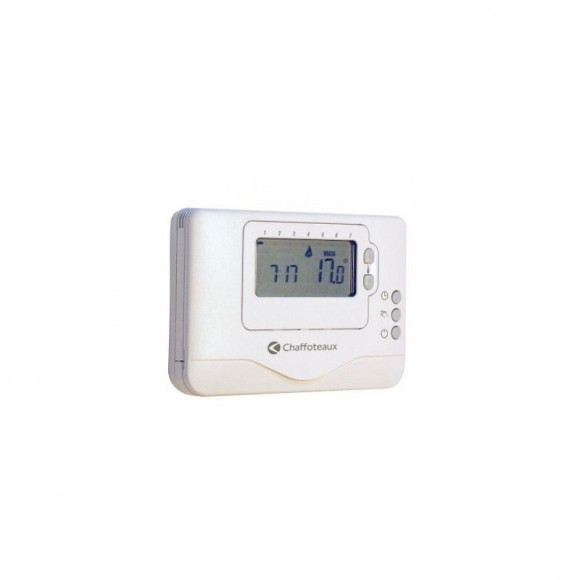 Thermostat D’ambiance Filaire Contact Sec Programamble Easy Control Chaffoteaux Compatible Toutes Chaudières