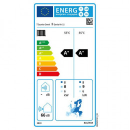 Pompe À Chaleur Air / Eau Monobloc Avec Appoint Électrique Genia Air Saunier Duval 11 Kw