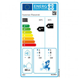 Pompe À Chaleur Air / Eau Monobloc Avec Appoint Électrique Genia Air Saunier Duval 8 Kw