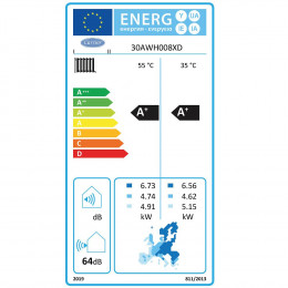 Pompe À Chaleur Air / Eau Monobloc Aquasnap Carrier 8 Kw Monophasé
