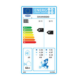 Pompe À Chaleur Air / Eau Monobloc Aquasnap Carrier 6 Kw Monophasé