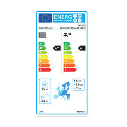 Pompe À Chaleur Connecté Air / Eau Monobloc Arianext Compact M Avec Appoint Électrique Chaffoteaux 11 Kw Monophasé