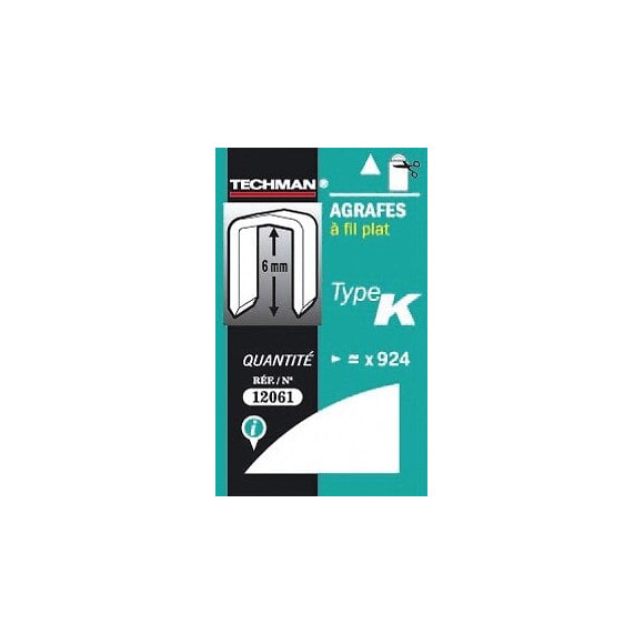 Agrafes 6 Mm - Type K