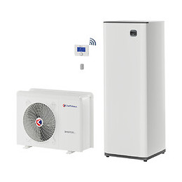 Pompe À Chaleur Connecté Air / Eau Monobloc Arianext Compact M Avec Appoint Électrique Chaffoteaux 9 Kw Monophasé
