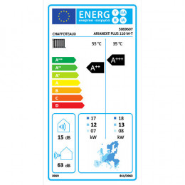 Pompe À Chaleur Connecté Air / Eau Monobloc Arianext Plus M Avec Appoint Électrique Chaffoteaux 11 Kw Triphasé
