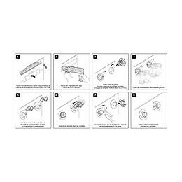 Kit Complet Fixation Robinetterie Bain Douche- Per Ø12 - Rac Compression F15/21