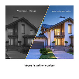 Daewoo Caméra Batterie Rotative Extérieure W505m Full Hd Avec Panneau Solaire